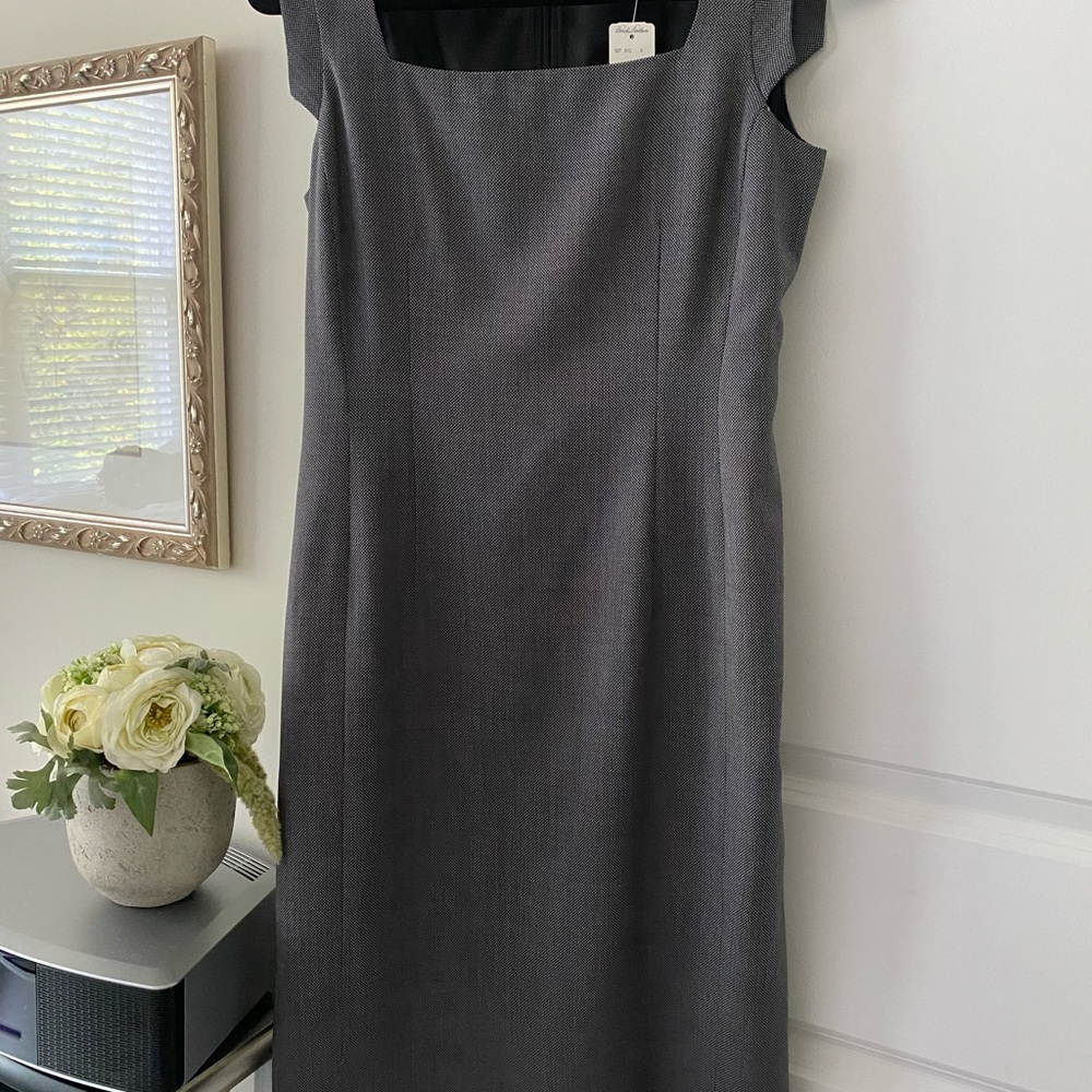 Brooks Brothers Gray Sleeveless Dress